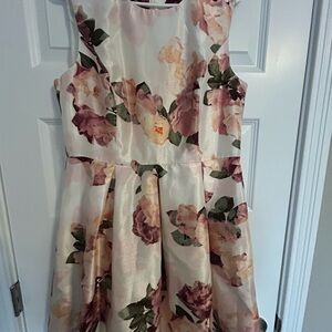 Floral Dress - Pink and Green